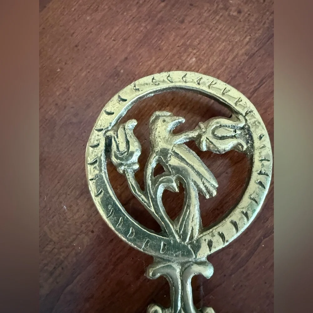 Vintage Gold Trivets Floral Bird Heart Cottagecore Country